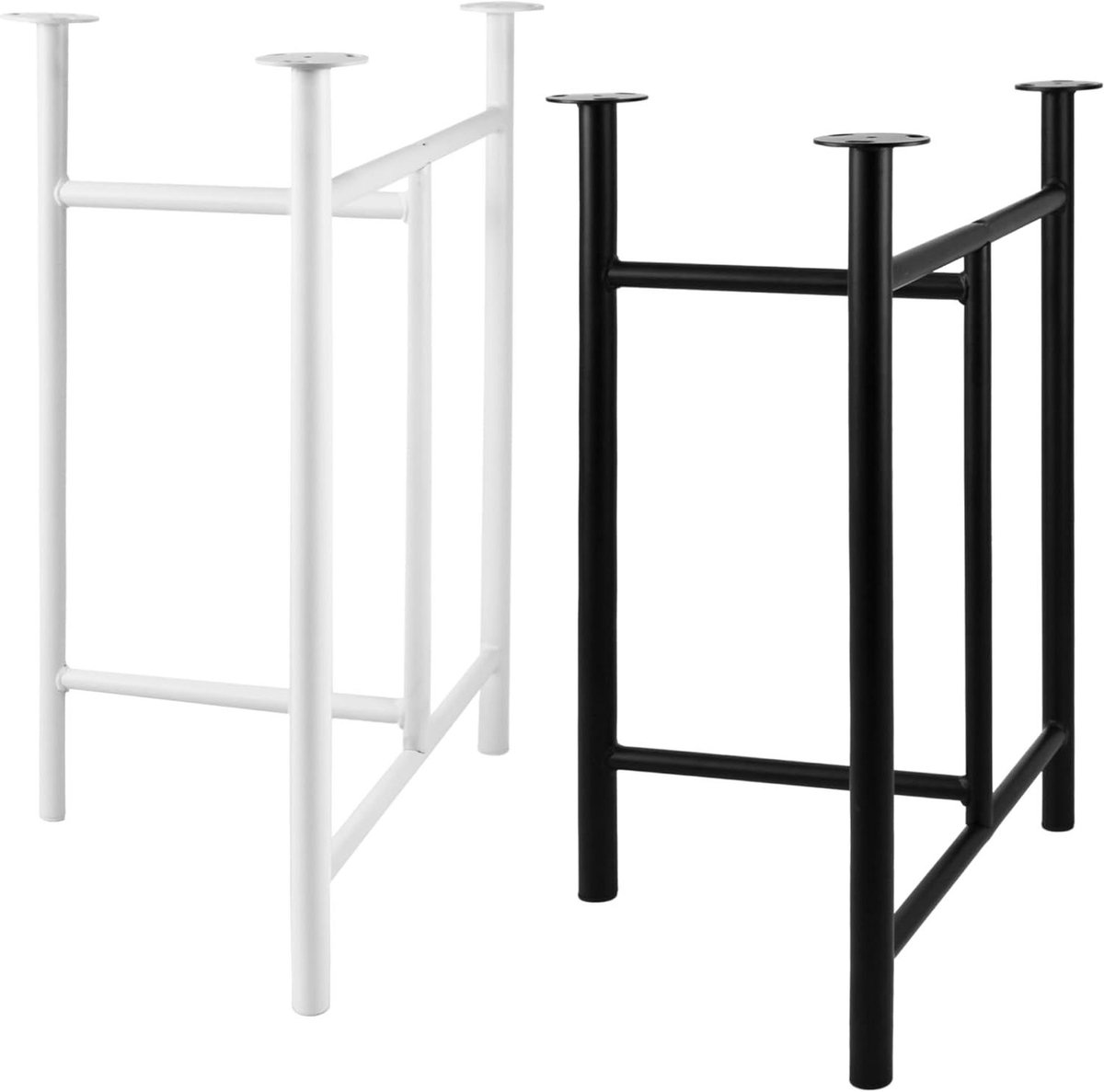 Tafelframe Set - Tafelpoten Bureau - Doe-het-zelf Meubels - Zware Belasting - 58 x 72 cm - Zwart