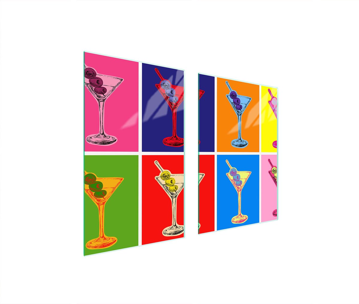 TMK ArtDeko - Snijplank - 65x52 - Gekleurd - Glas - Isolerend
