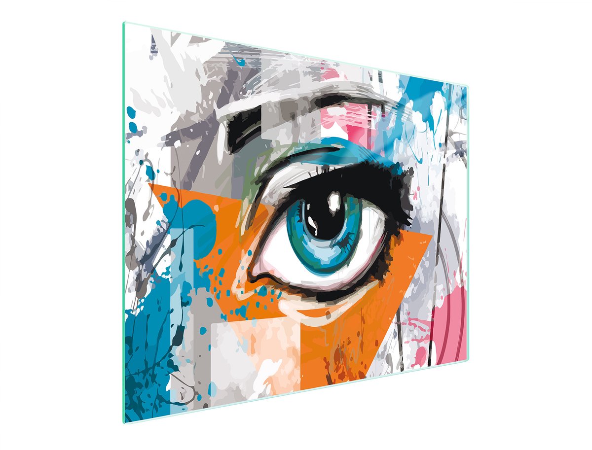 TMK ArtDeko - Snijplank Serie - Glazen Snijplank - 52x30cm - Ovaal - UV Print
