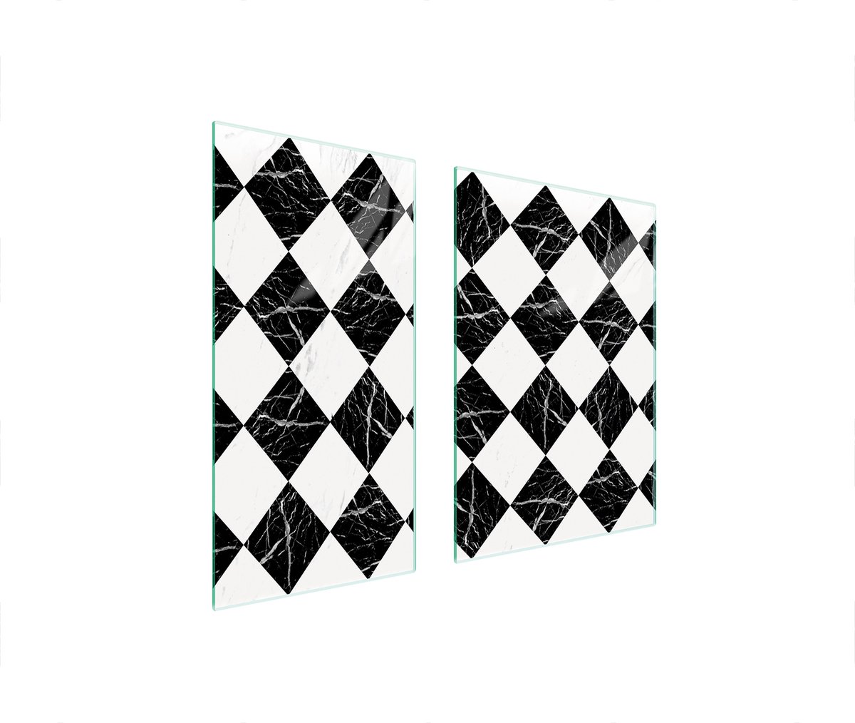 TMK ArtDeko Mozaïek - Snijplank - Glas - 75x52cm - Hartvorm