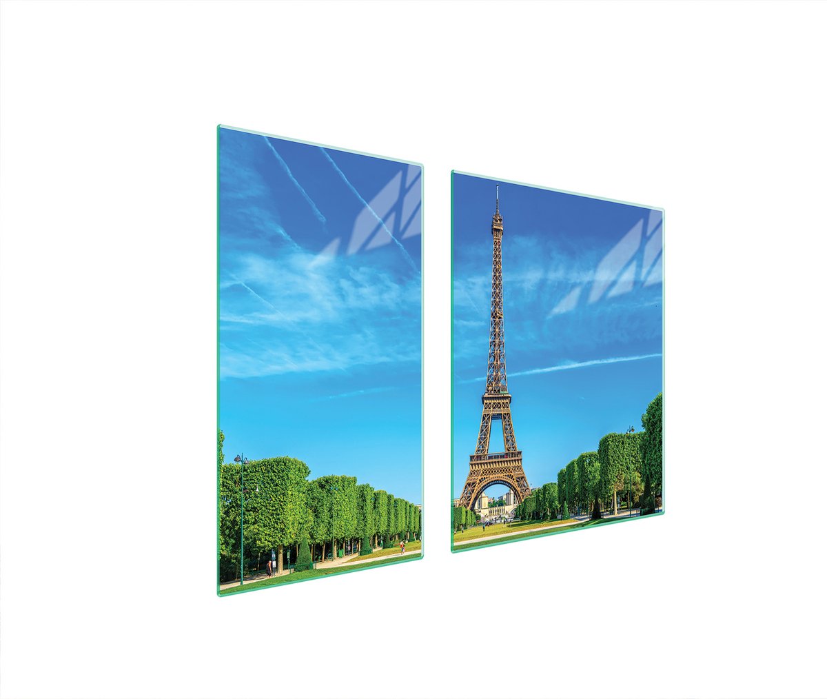 TMK ArtDeko - Kookplaatbescherming - Paryż Motief - Glas - 90x52 cm