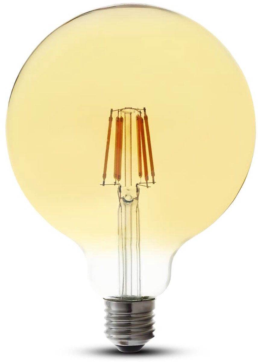 Kwazar Luminaire LED-lamp met gloeidraad E27 G125 8W AMBER warmwit