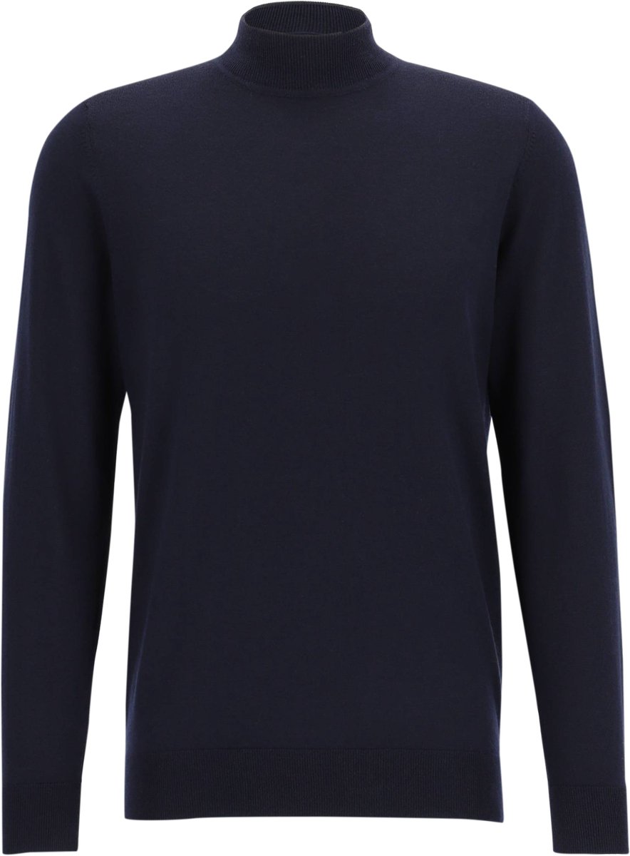 Profuomo Turtleneck Trui Merino Donkerblauw (navy) - Maat XXL - Heren - Pullover