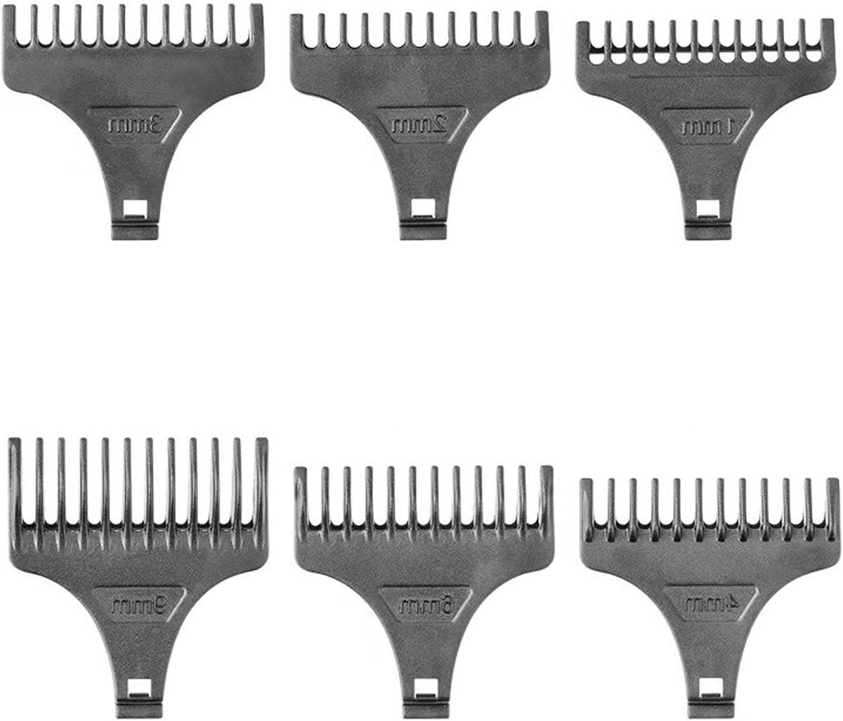 Set van 6 Opzetstukken voor Haartrimmer, Kammetjes voor Baardtrimmer, Kappersgereedschap voor Precisie en Styling (1-4 mm, 6 mm, 9 mm)