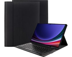 Just in Case tablet Hoes met Toetsenbord geschikt voor Samsung Galaxy Tab S10 Ultra / Tab S9 Ultra 14.6 inch - AZERTY Bluetooth Keyboard Case - Zwart