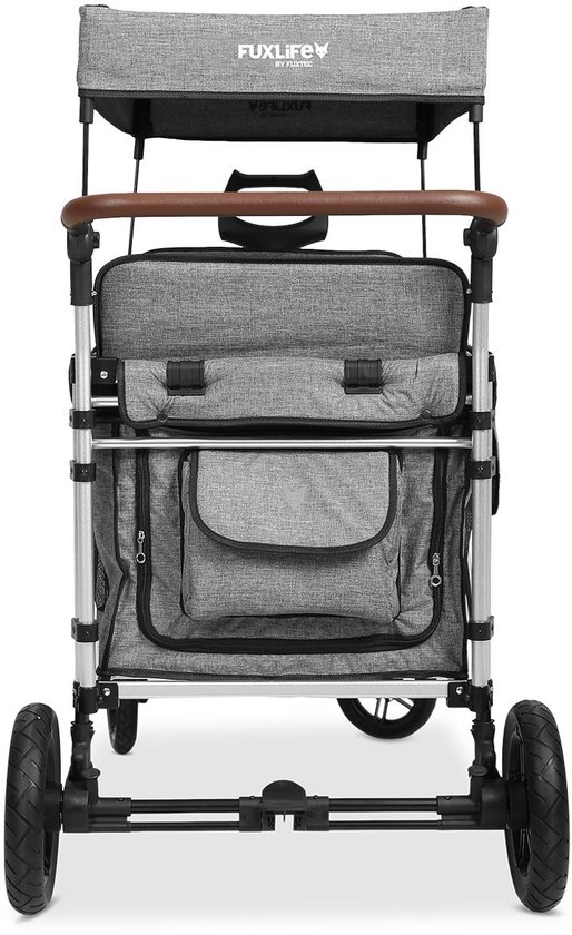 FUXLIFE CTXL900 Family Cruiser Bolderkar Premium Grey - Opvouwbare Tuintrolley met 4 Zitplaatsen, Afneembare Banken & Draagvermogen 75 kg van Merkloos — afbeelding 3