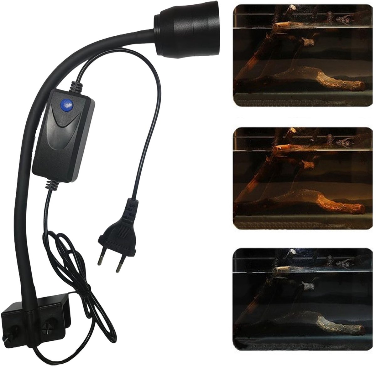 Allecto - LED Aquarium Verlichting - Instelbare Kleur - Focus op 30-45 cm - Energiezuinig - Geschikt voor zoetwater - Verlichting voor aquariums