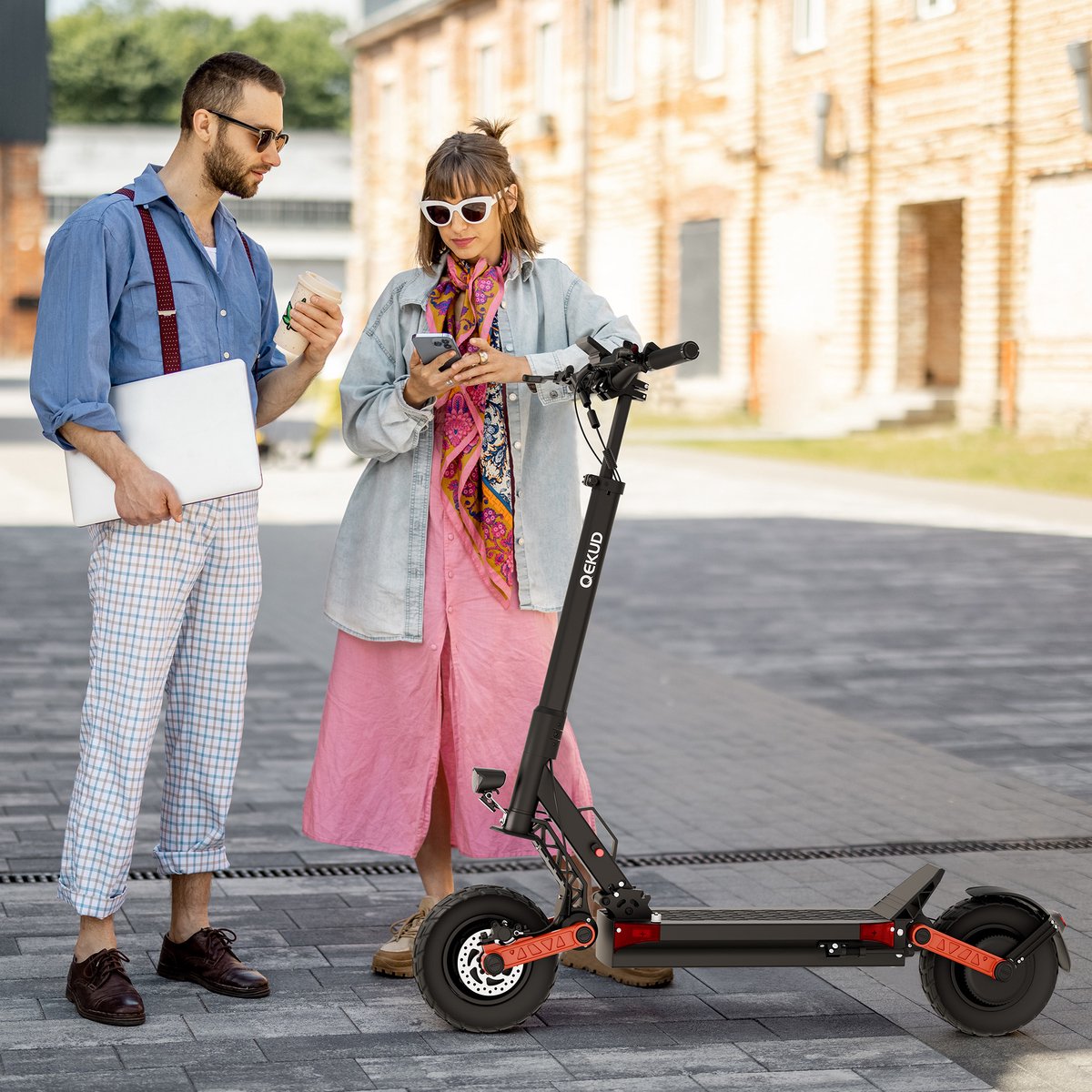 Qekud S10-S-Z Elektrische Scooter – 2x1000W Motor – 60V 18Ah Accu – 60km/h – 75km Bereik – 10" Banden – Dubbel Hydraulische Remmen – foto 6