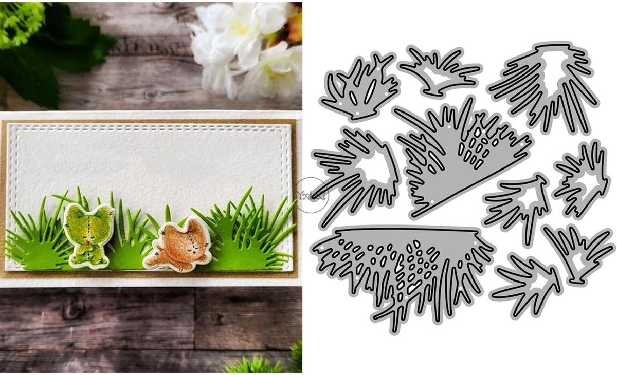 Metalen Snijmal - Papier Die Cuts - Kaarten Maken - Koolstofstaal - Zie Afbeelding - Zilver