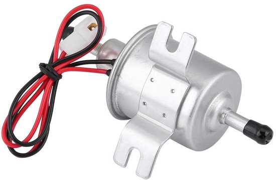Allecto - Elektrische brandstofpomp - Universele benzinepomp - 12V - Geschikt voor gas- en dieselgeneratoren - Zilver - HEP-02A - 80-100 L/h — afbeelding 3