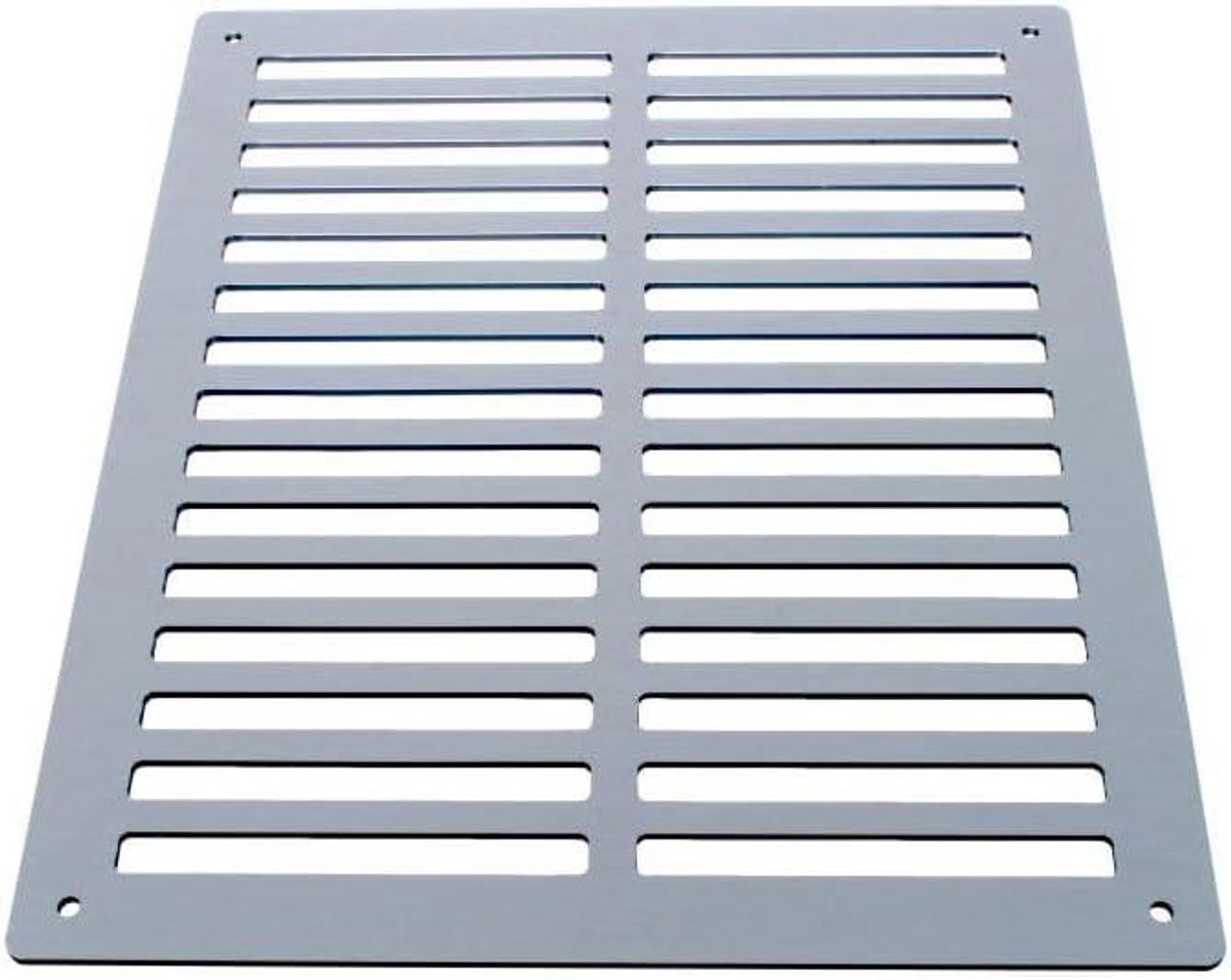 Ventilatierooster - Afdekking - Ventilatie - Aluminium composiet - 200x250 mm - Geborsteld