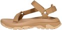 Beige Teva sandaal met klittenbandsluiting en dikke zool.