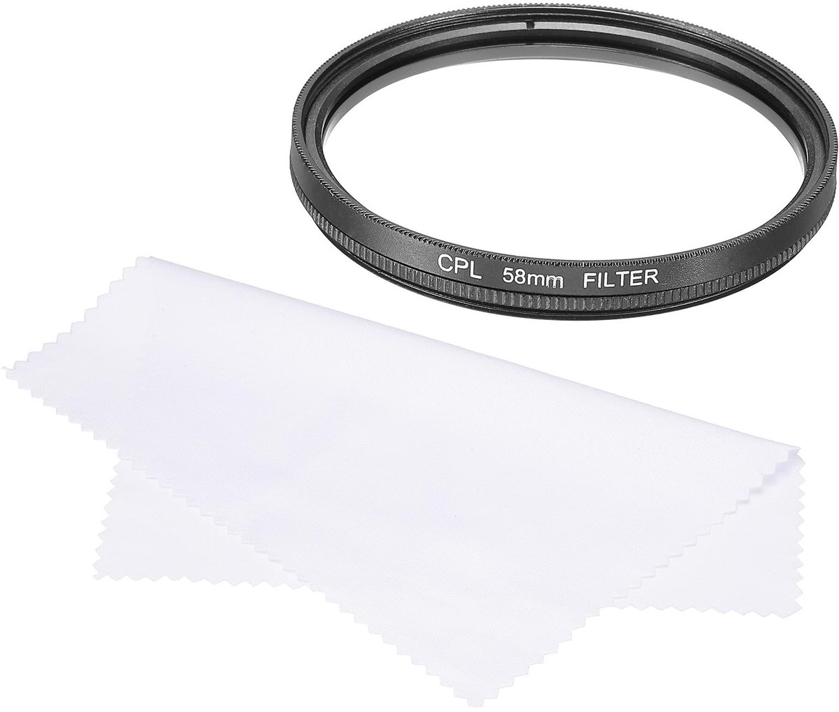 Allecto - Circular Polarizing Filter - 58mm - Verbeter kleur en contrast - Optisch glas - Geschikt voor fotografie - Inclusief reinigingsdoekje