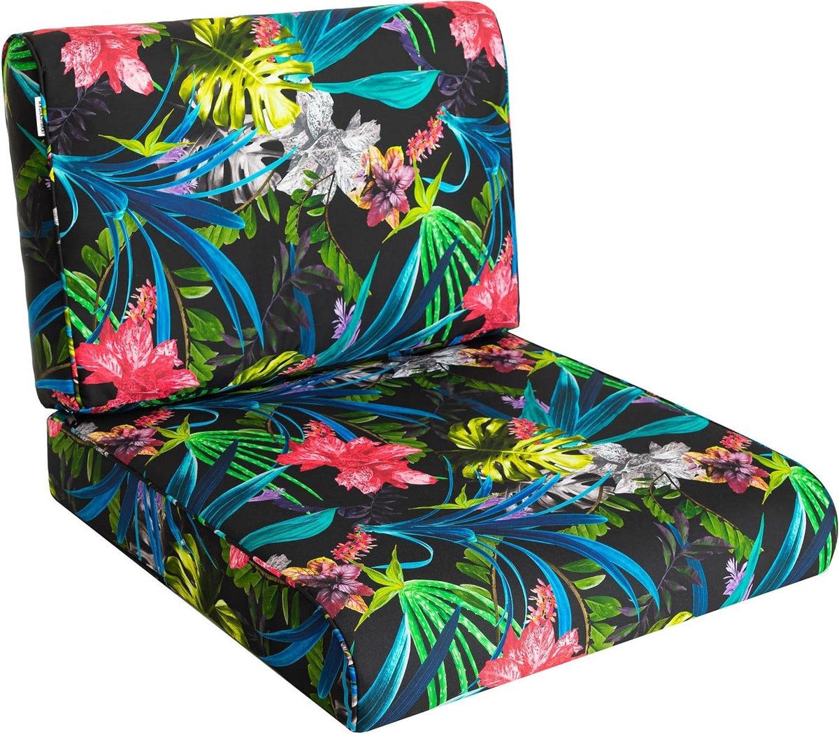 Outdoor Kussen - Zitkussen Tuin - Buiten Ontspannen - Waterafstotend - 70 x 70 cm - Kleurrijke Bladeren