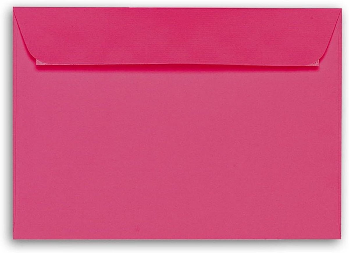 Enveloppen DIN C6 - Briefenveloppen Postenveloppen - Verzenden van documenten - Zelfklevend met verwijderbare strip - 150 stuks - Fuchsia-roze