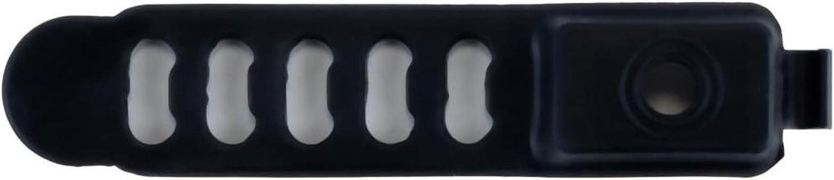 Fietsverlichting Rubberen Band - Bevestigingsband Fietslamp - Veilig Fietsen - Krasvrij & Stevig - 12.5 x 2.5 cm - Zwart