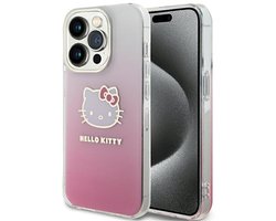 Hello Kitty - Serie HKHCP14LHDGKEP - iPhone 14 Pro Hoes - Rood - Gradientontwerp