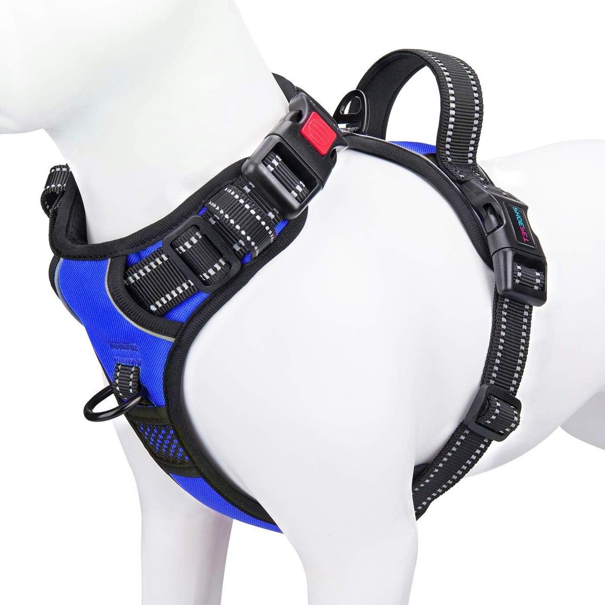 Honden Tuigje - Veiligheidsharnas - Comfortabel Wandelen - Verstelbaar Met Handvat - Maat XS - Blauw