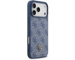 Guess Back Cover Case - iPhone 17 Pro Max - Denim Blauw - MagSafe-compatibel - Slank ontwerp