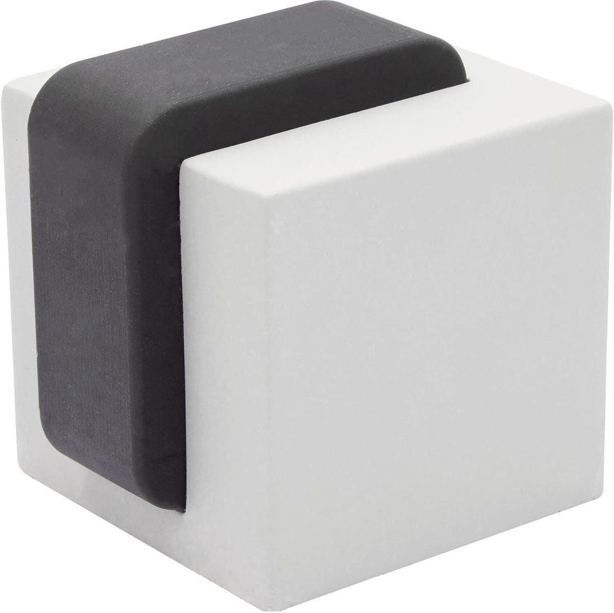 Vloer deurstopper - Deurdemper Beton - Deuren Beschermen - Handgemaakt Beton - 40 x 40 x 45 mm - Grijs Zwart