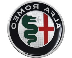 3D Embleem - Logo Sticker - Auto Decoratie - Lenscoating - 75 mm Diameter - Rood