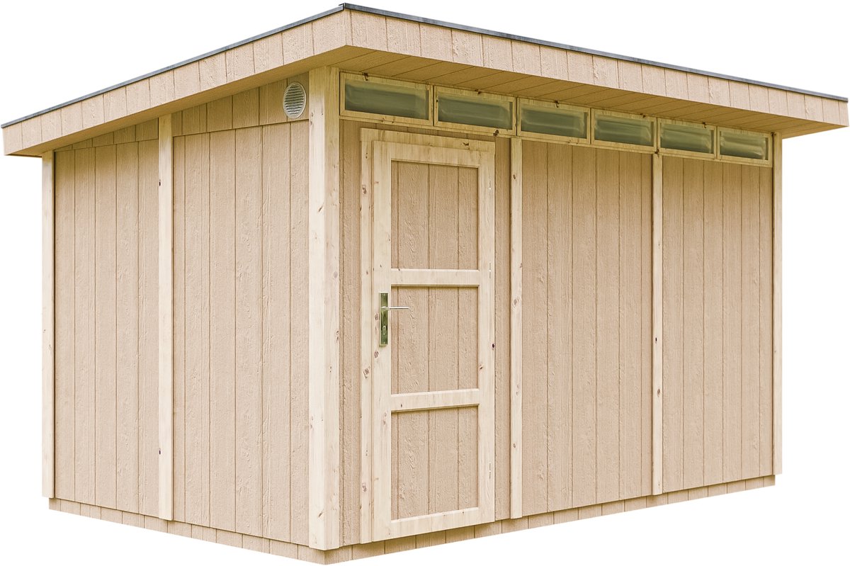 Timbela M904 - LP SmartSide Tuinhuis op houtbasis - 8,7 m² - 412x279xH237 cm - met vloer