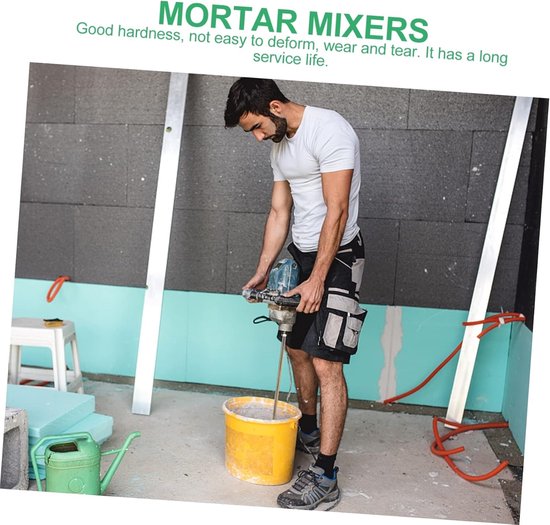 Mengstaafjes Set - Boormixer Opzetstuk - Verf Mengen - Duurzaam Legering Materiaal - 49.5 cm Lengte - Diverse kleuren — afbeelding 5