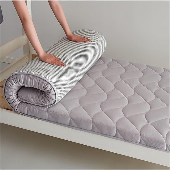 Japanse Futon Matras - Opvouwbaar Slaapmatras - Comfortabel Slapen - Meerlaagse Gewatteerde Structuur - 150x200cm - C — afbeelding 5