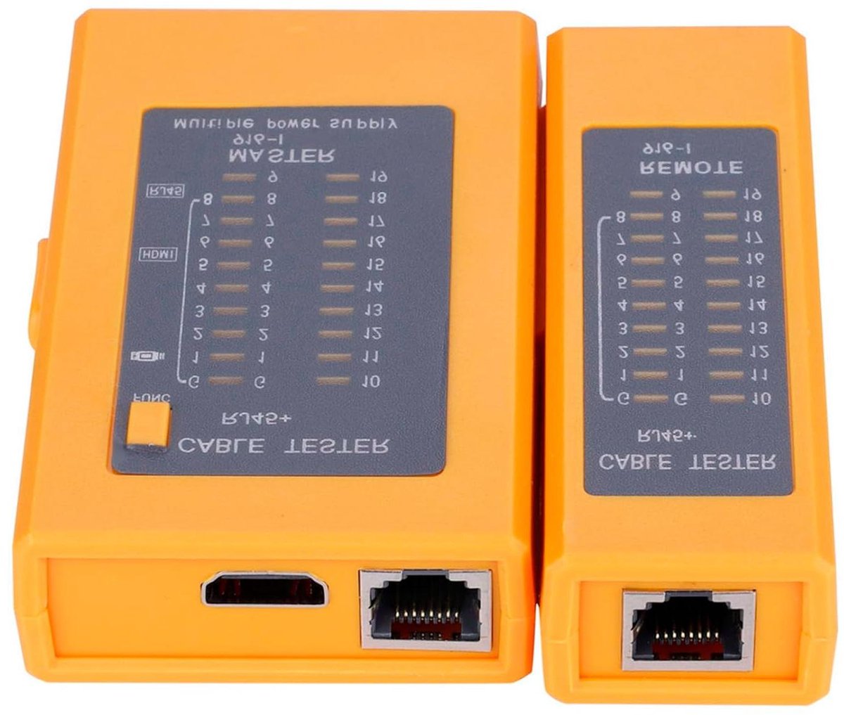 Kabeltester - Netwerkkabel tester - Netwerk Installatie - Automatische Continuïteitscontrole - Handheld Model - Geel