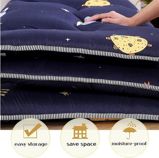 Opvouwbaar Matras - Vloerbed Camping - Comfortabel Slapen - Dikke Vulling Ademend - 150 x 200 cm - C — afbeelding 5