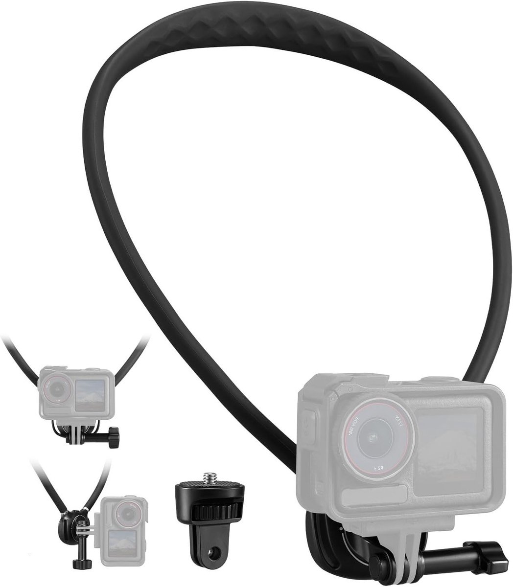 Magnetische Actie Camera Neopreen Halsband met Snelle Ontgrendeling en Ergonomisch Ontwerp voor GoPro Hero en DJI Action Camera's