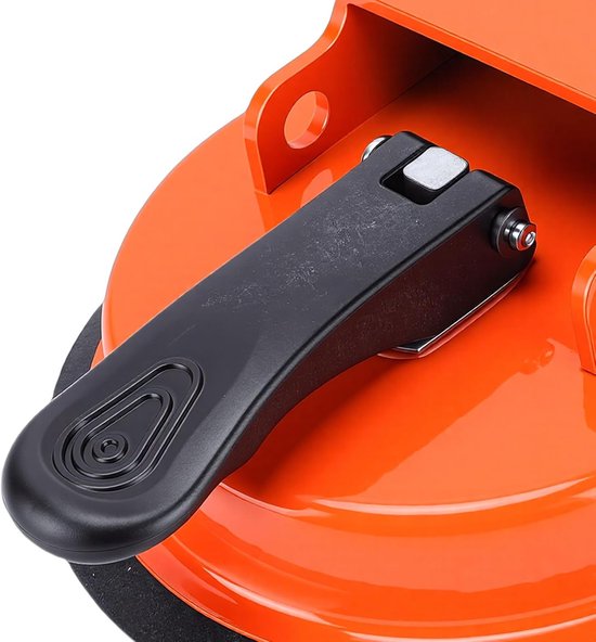 Vloer Reparatie Tool - Laminaat Vloer Fixer - Vloeren Monteren - Krachtige Zuignap - 118 mm Diameter - Oranje — afbeelding 4