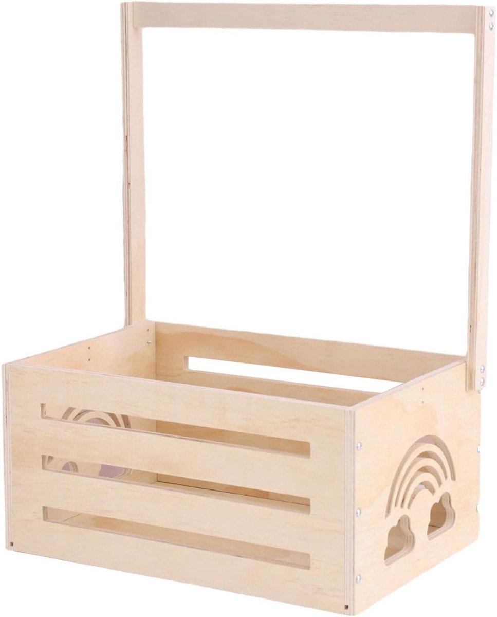 Kinderkast met handvat - Baby opberger - Babykamer organiseren - Duurzaam houten materiaal - 5.5 x 27 x 5.5 cm