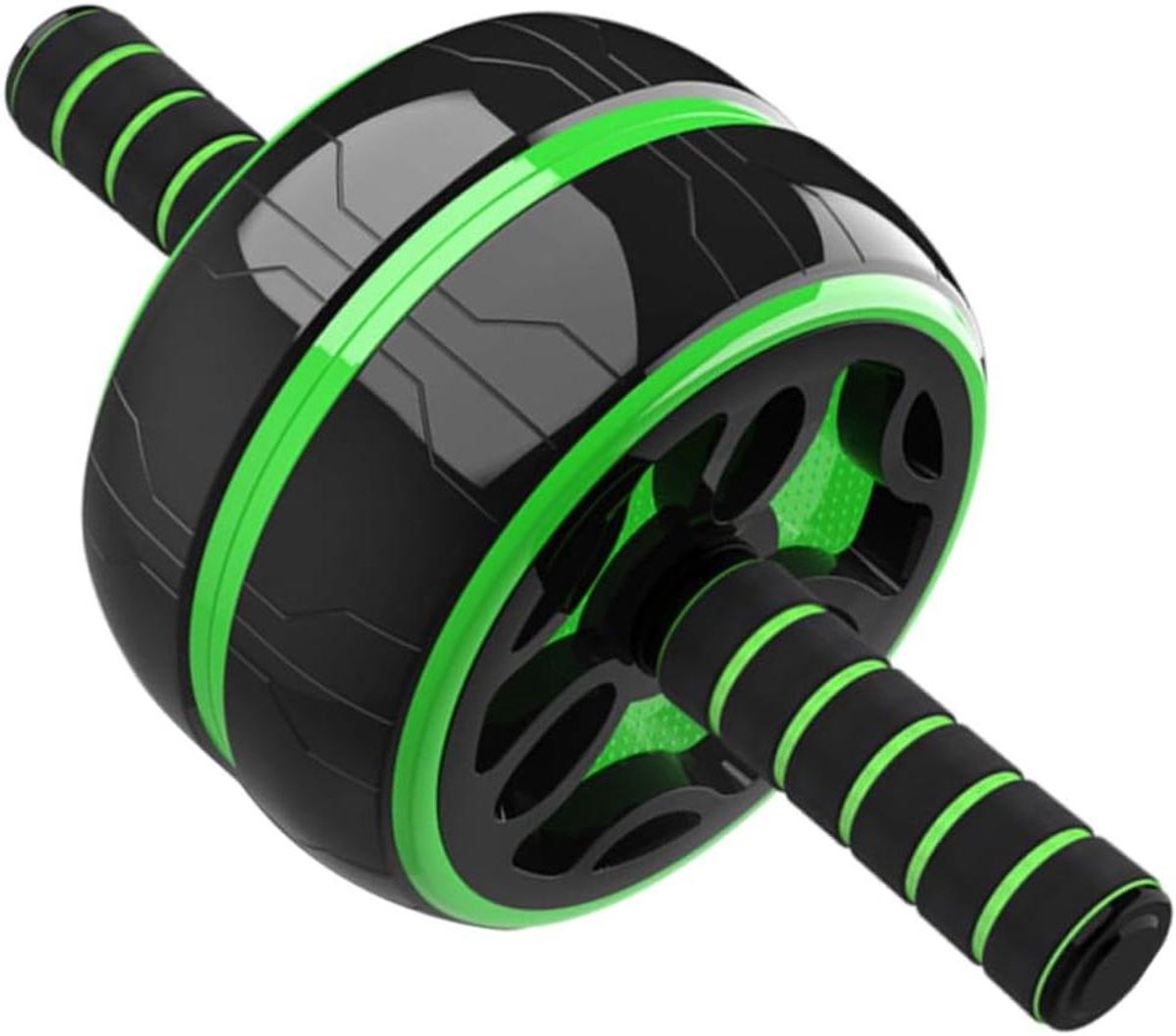 Buikspierwiel - Ab roller fitnesswiel - Core training - Brede wielroller - 32 x 8.5 x 16.3 cm - Zoals afgebeeld