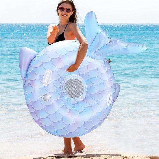 Opblaasbare Zwembad Stoel - Zwembad Drijver Vlotter - Ontspannen in Water - Met Bekerhouder Rugleuning - 110x110x30cm - Niet gespecificeerd — afbeelding 4