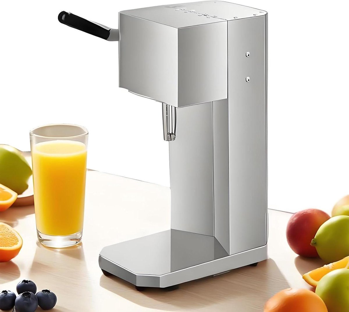 Elektrische Citruspers - Sapcentrifuge Fruitpers - Vers Sap Maken - Roestvrijstaal Design - 200W - Zilver