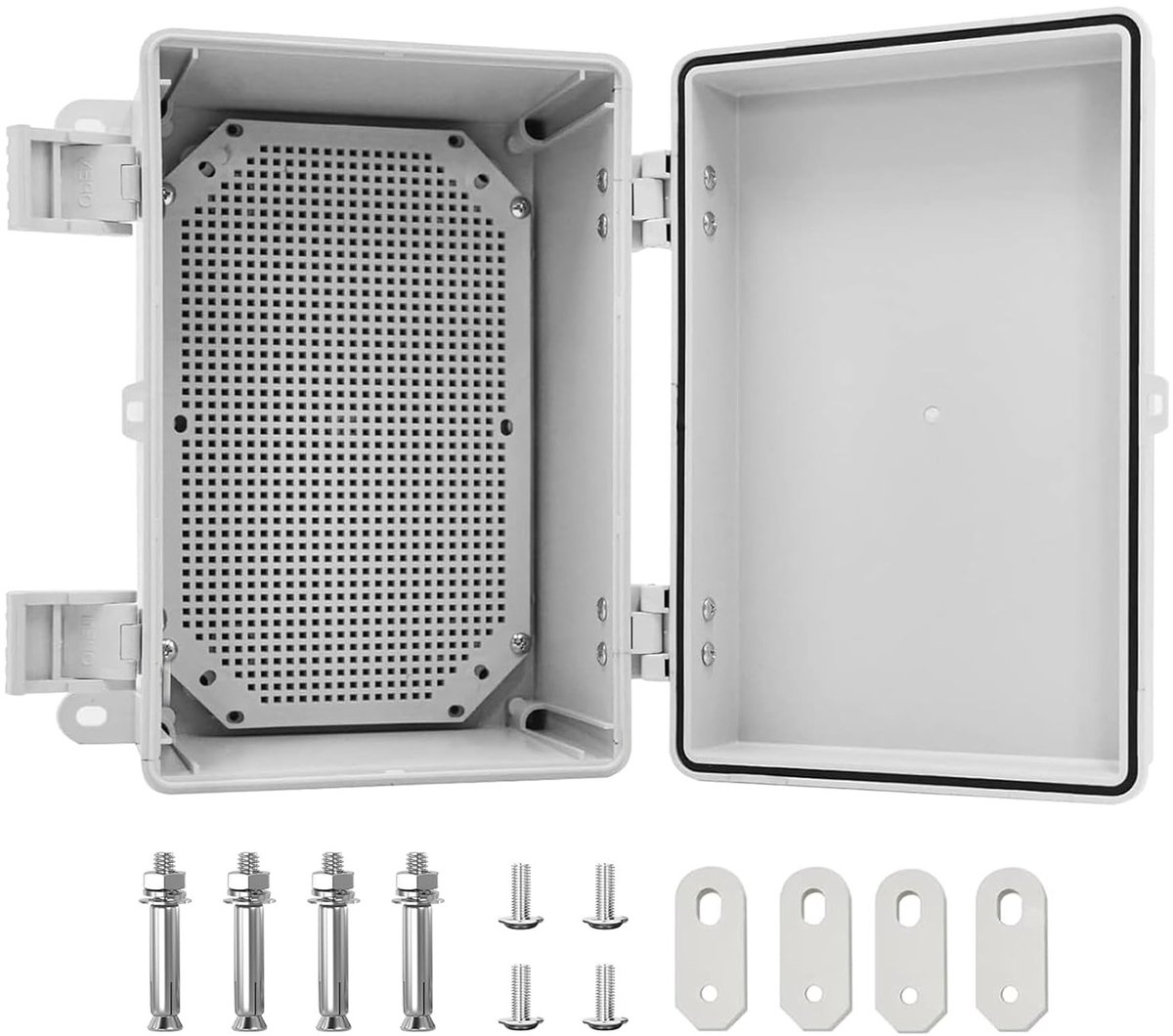 Verdeeldoos voor industriële toepassingen, IP65, met slot, ABS, 300 x 200 x 170 mm, waterdicht, elektrische aansluitdoos, DIY projecten