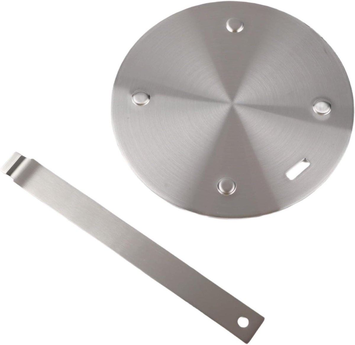 Warmteverdelingsplaat - Inductie Adapter - Gelijkmatig Koken - Drielaagse Constructie - 160 mm - Zilver