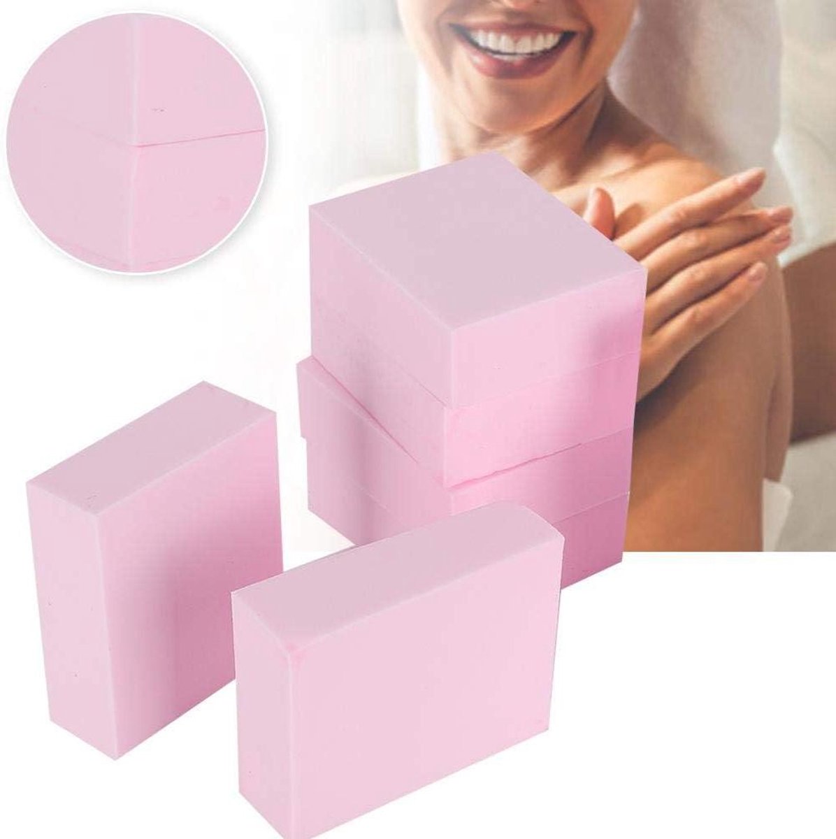 Bad Spons - Douche Spons - Huid Reinigen - Zacht Exfoliërend - 6 stuks - Multicolor