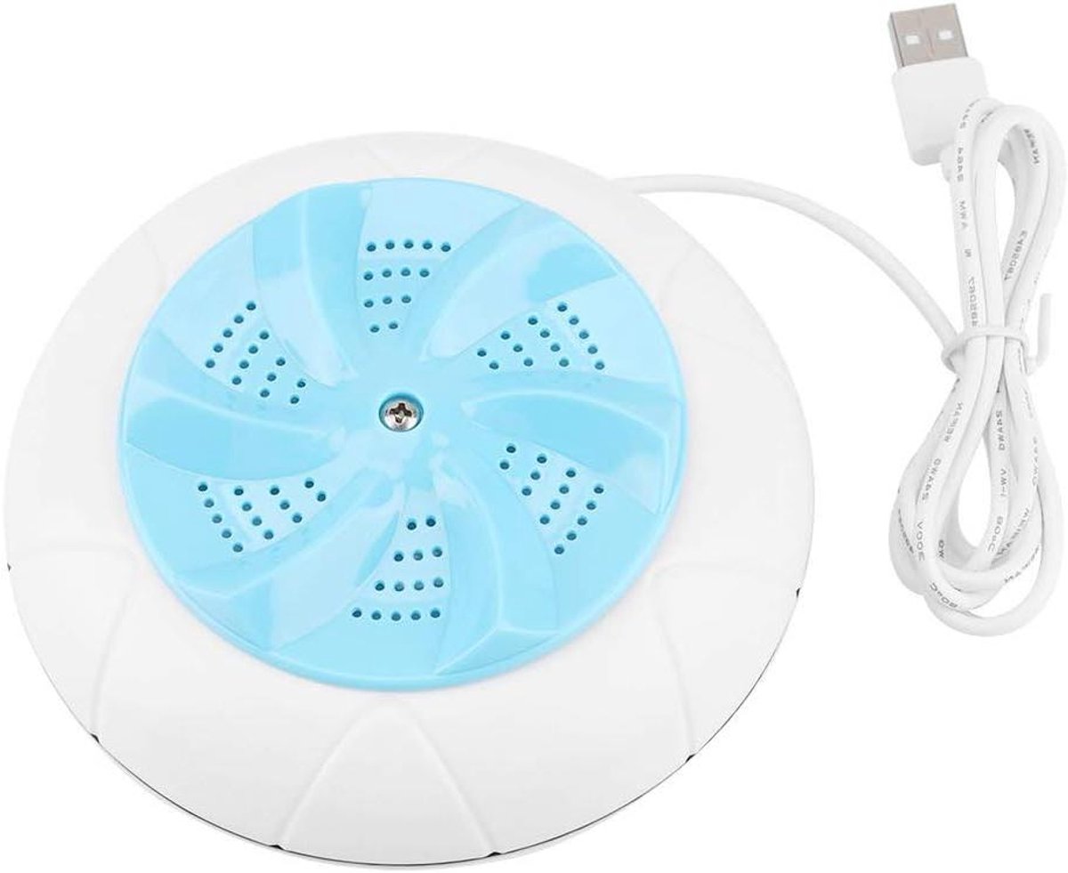 Mini Wasmachine Reiniger Draagbare Wasmachine Reiswas Snel Wassen Ultrasone Reiniging 1 Kg Blauw