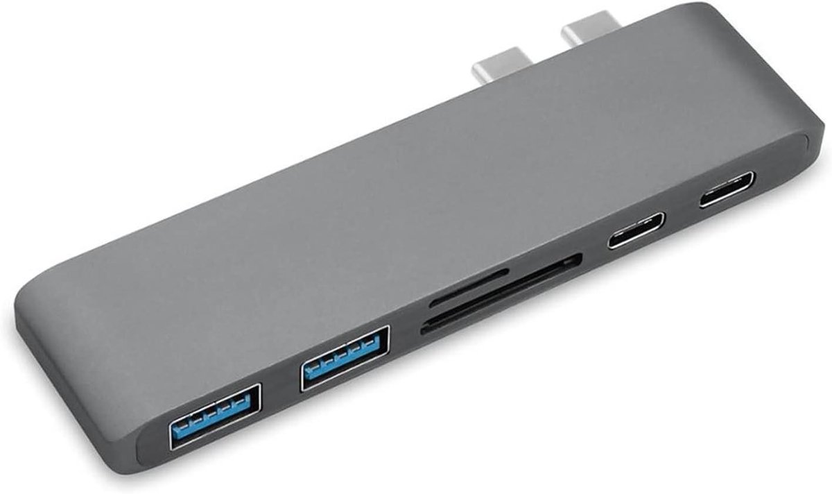 USB C Hub - Adapter Dock - Laptop Uitbreiding - Meerdere Poorten - N.v.t. - Zwart