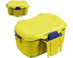 Wormbox Aas Houder - Viskoffer Regenworm - Levend aas bewaren - Weerbestendig geïsoleerd - 15.2L x 12.1B x 8.6H cm