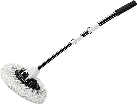 Auto Wasborstel - Telescopische Borstel - Auto Reinigen - Zachte Microvezel - Verstelbare Lengte - Zilver — afbeelding 4