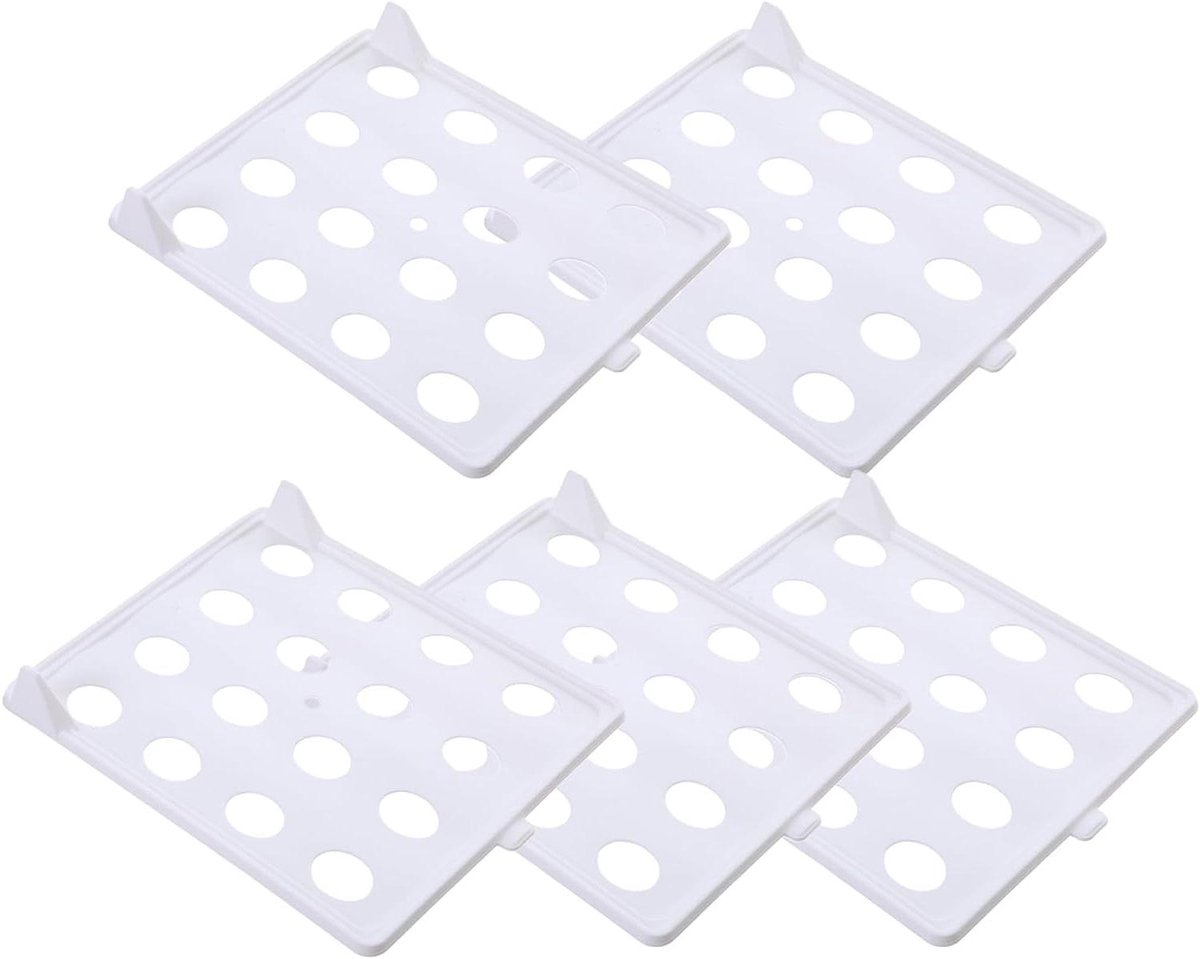 Kastverdelers - Kleding organizers - Kleding opbergen - Stapelbaar ontwerp - 5 stuks - Wit