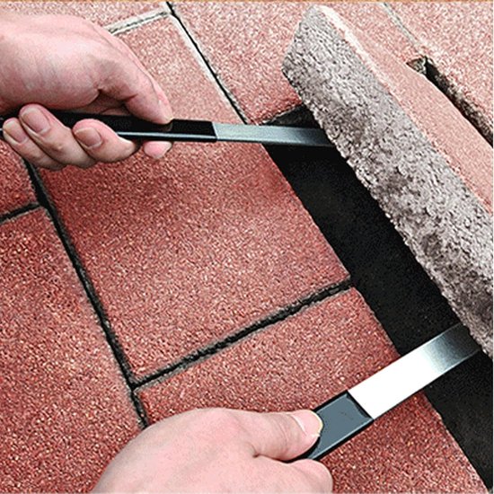 Voegenverwijderaar - Terrasteen extractor - Terrassen aanleggen - Ergonomische handgreep - 225 cm - Grijs — afbeelding 2