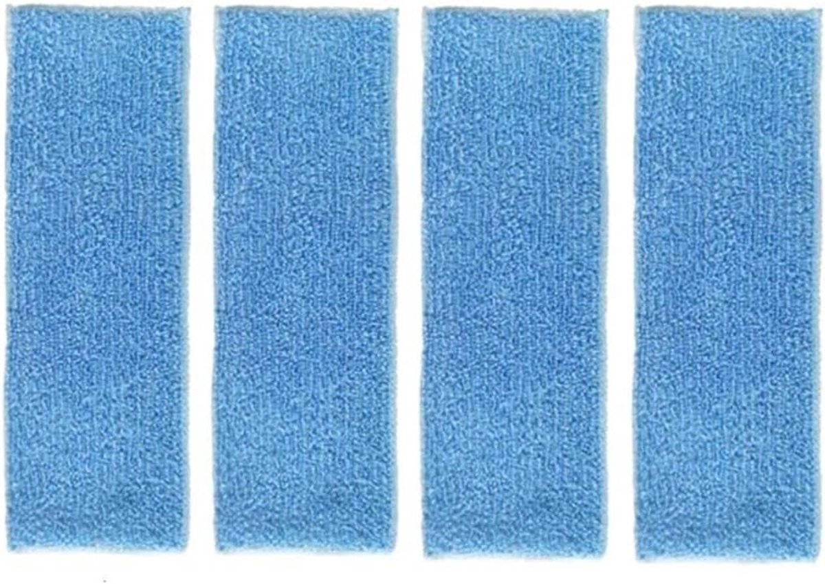 Reiniging Mop Doek - Wasbare Pads - Robot Stofzuiger - Superabsorberend - 4 Stuks - Grijs