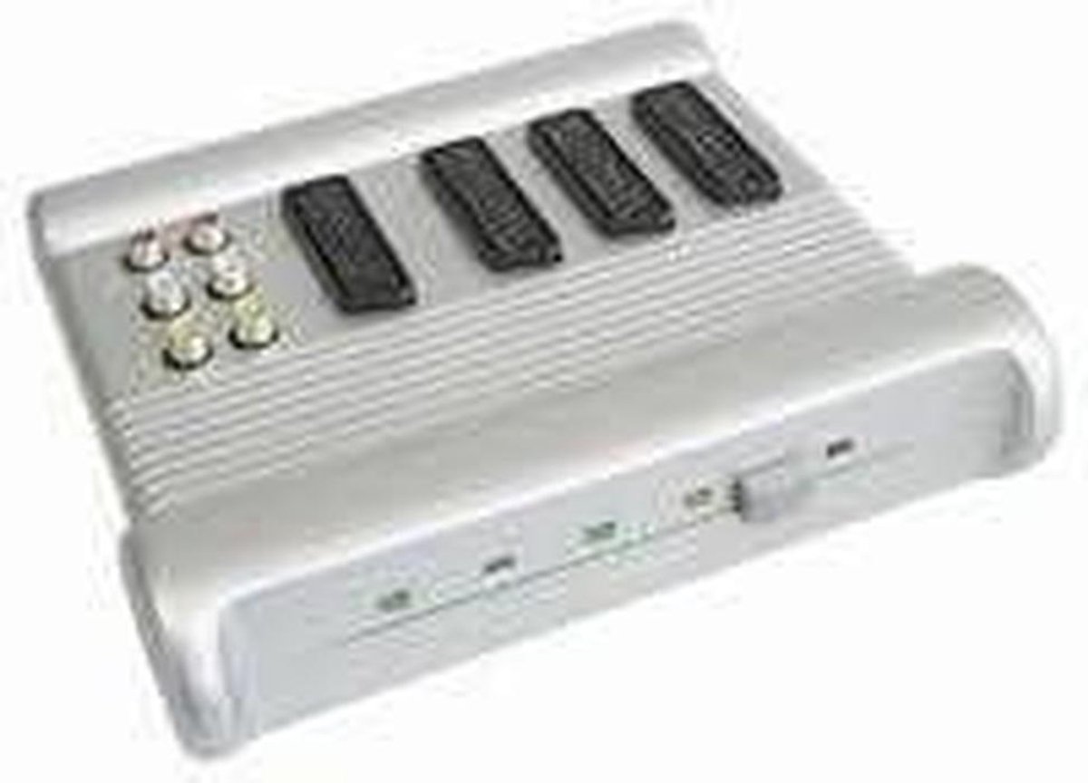 Video Schakelpaneel - Scart Cinch Converter - Apparaten Verbinden - Automatische Omschakeling - 10 Poorten - Zilver