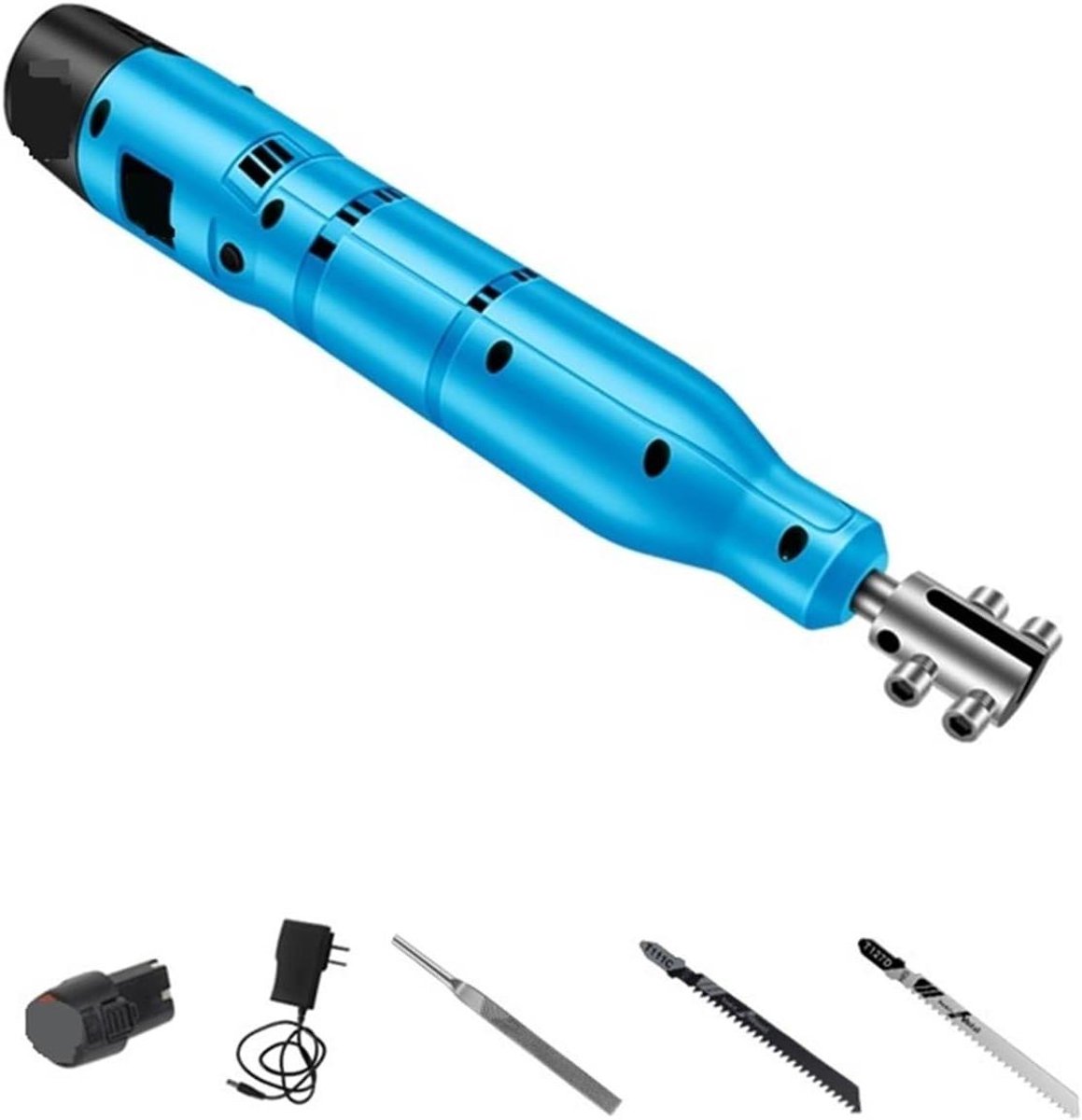Elektrische Vijlmachine - Metaalbewerking Gereedschap - Materiaal Verwerken - Compact Ontwerp - 5 mm Slag - Grijs