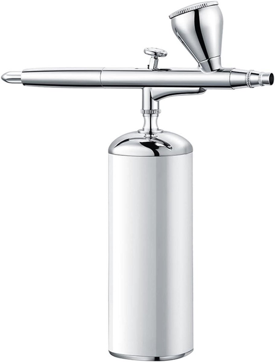 Luchtkwast Compressor - Verfspuit Set - Klusjes Binnen Buiten - Automatische Start Stop - 0.3mm Mondstuk - Zwart