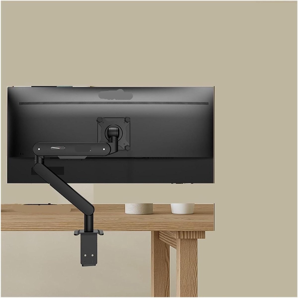 Monitorstandaard - Schermarm - Ergonomisch werken - Verstelbaar en draaibaar - 4 tot 12 kg - Zwart
